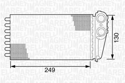 MAGNETI MARELLI 350218162000 -  Теплообменник, отопление салона